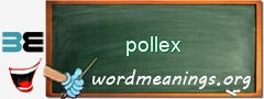 WordMeaning blackboard for pollex